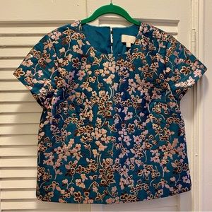 Shimmery Jacquard Blouse